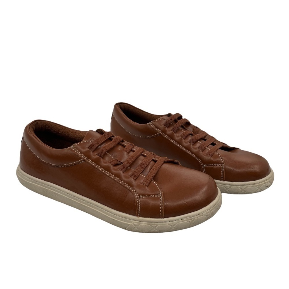 Florsheim Brown Curb Elastic Jr Slip-On Sneakers Size 5 Boy's